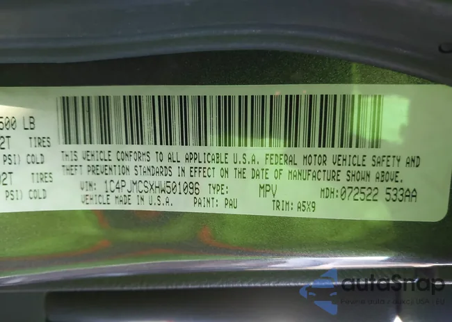 1C4PJMCSXHW501096: 43790410