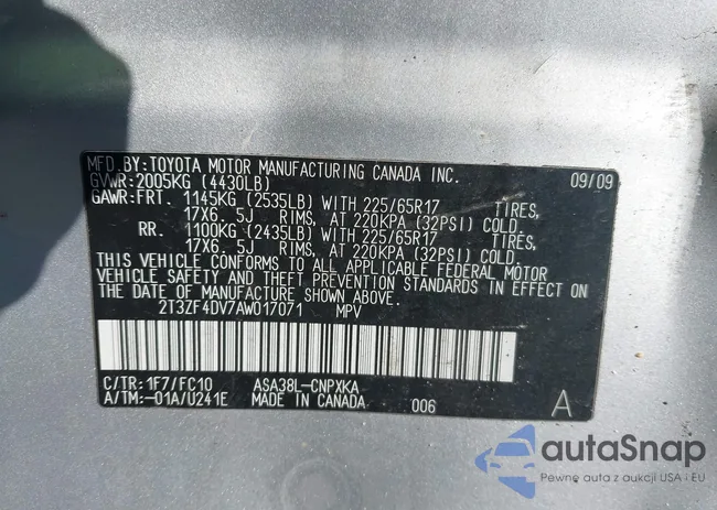 2T3ZF4DV7AW017071: 43790522