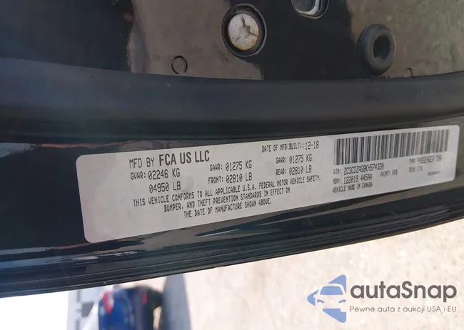 2C3CDZAG8KH574320: 43789701