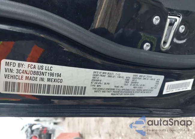 3C4NJDBB3NT196194: 43789755