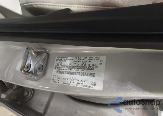 1FMCU9G93FUC21745: 43789765