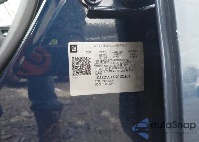 1G1ZD5STXKF131901: 43789805