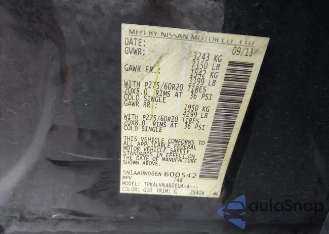 5N1AA0ND6EN600542: 43789858