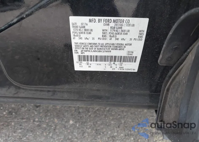 2FMPK3J95GBC21699: 43791003