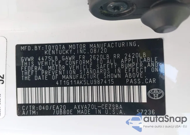 4T1G11AK5LU987415: 43791153