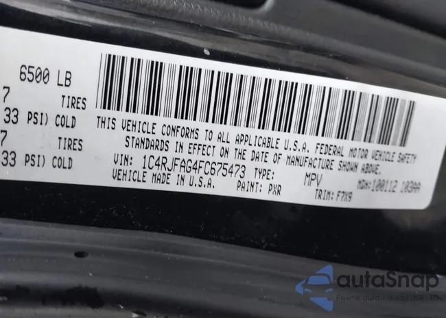 1C4RJFAG4FC675473: 43791463