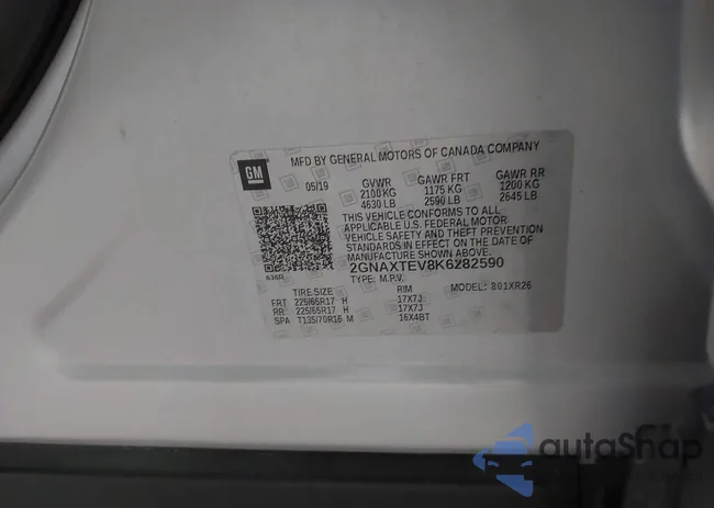 2GNAXTEV8K6282590: 43790553