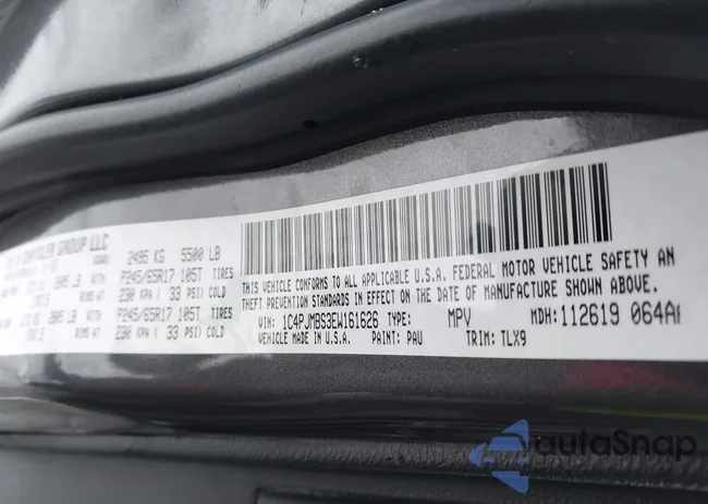 1C4PJMBS3EW161626: 43790557