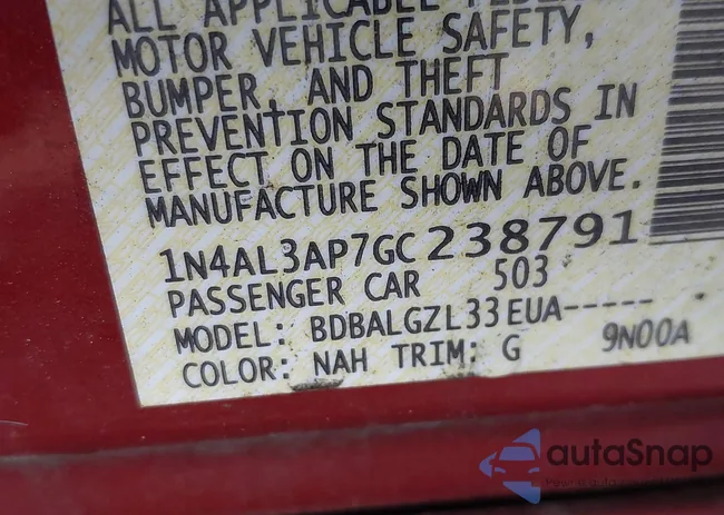 1N4AL3AP7GC238791: 43790616