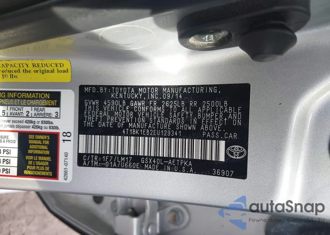 4T1BK1EB2EU129341: 43790799