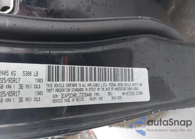 3C4PDCAB1JT276440: 43792140