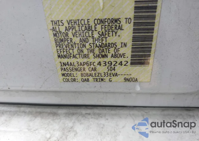 1N4AL3AP6FC439242: 43792179