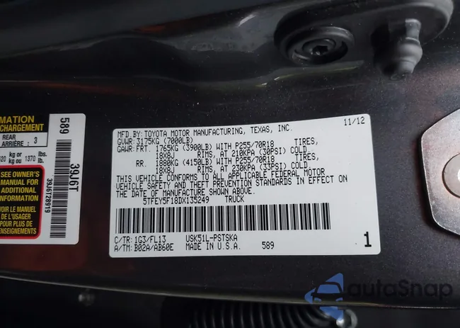 5TFEY5F18DX135249: 43792267