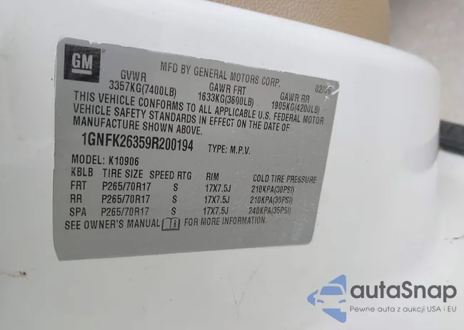 1GNFK26359R200194: 43792472