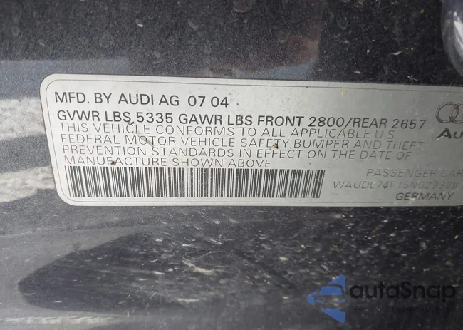 WAUDL74F15N029398: 43792489