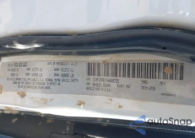 1C4PJMAB1HW668725: 43791626