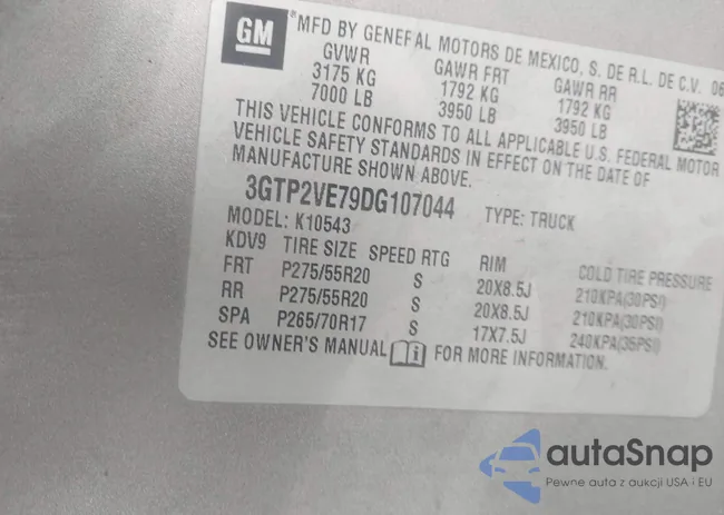 3GTP2VE79DG107044: 43791944