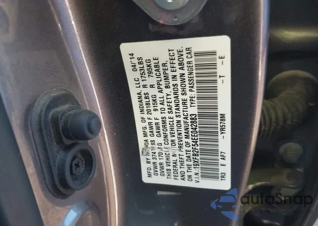 19XFB2F54EE042883: 43793000