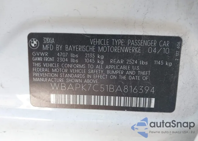 WBAPK7C51BA816394: 43793193