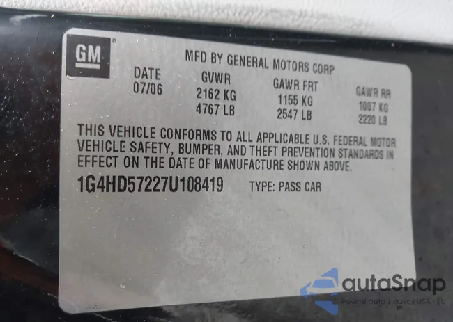 1G4HD57227U108419: 43793244