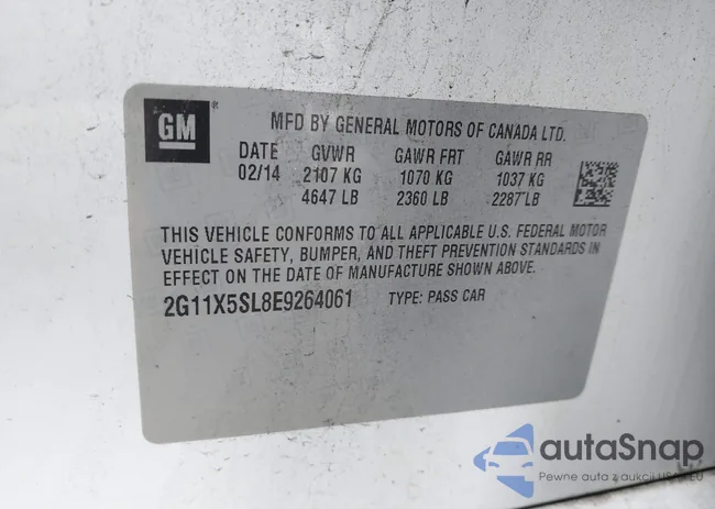 2G11X5SL8E9264061: 43793318