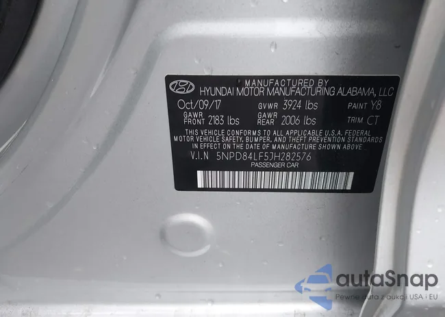 5NPD84LF5JH282576: 43793345