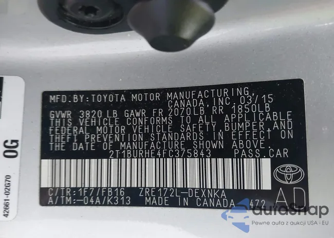 2T1BURHE4FC375843: 43793375