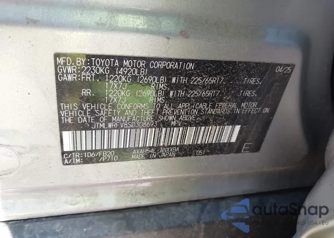 JTMLWRFV8SD308693: 43793429