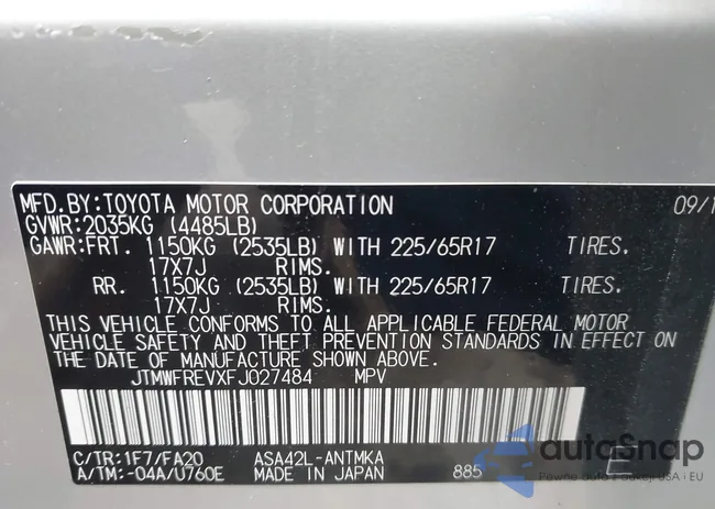 JTMWFREVXFJ027484: 43793440