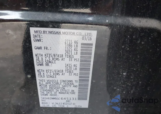 5N1AR2MM6GC645131: 43792678