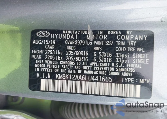 KM8K12AA6LU441665: 43794048