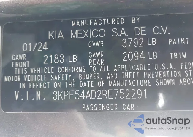 3KPF54AD2RE752291: 43794172