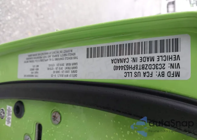 2C3CDZBT8PH634440: 43794341