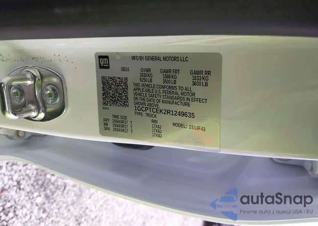 1GCPTCEK2R1249635: 43794423