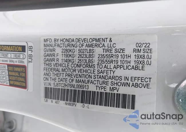 5J8TC2H76NL006913: 43794975