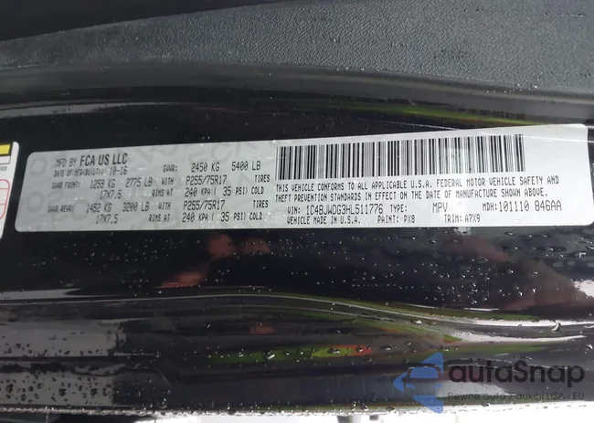 1C4BJWDG3HL511776: 43795017