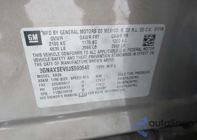 3GNAXSEV0JS590640: 43795031