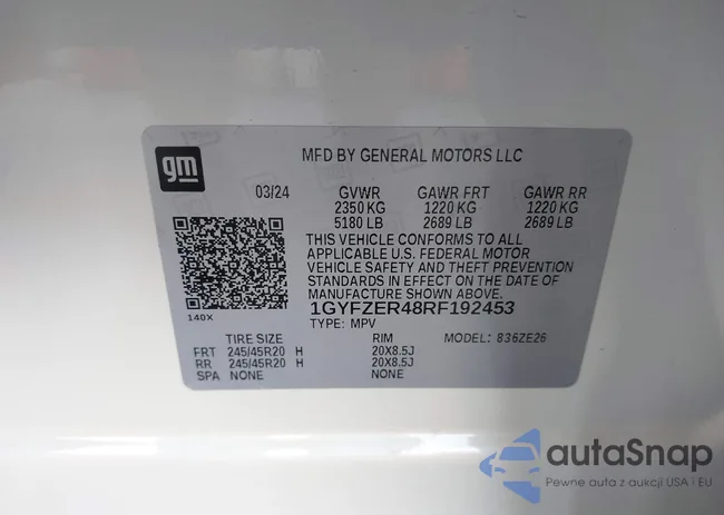 1GYFZER48RF192453: 43795150