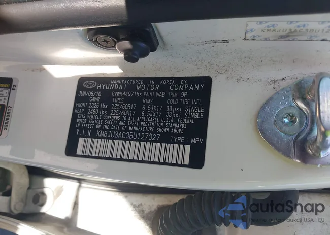 KM8JU3AC3BU127027: 43795224