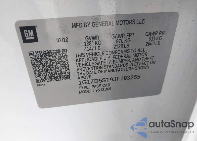 1G1ZD5ST9JF193255: 43795476