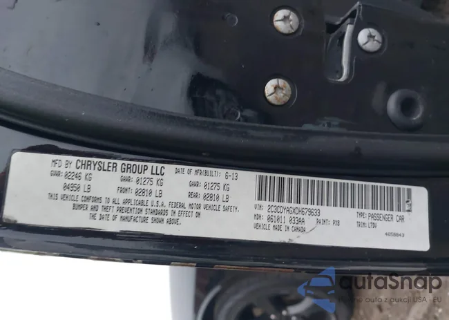 2C3CDYAGXDH679633: 43795487