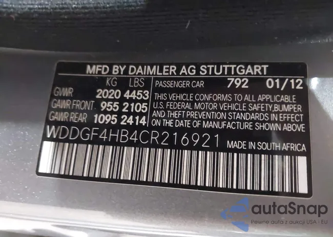 WDDGF4HB4CR216921: 43795547