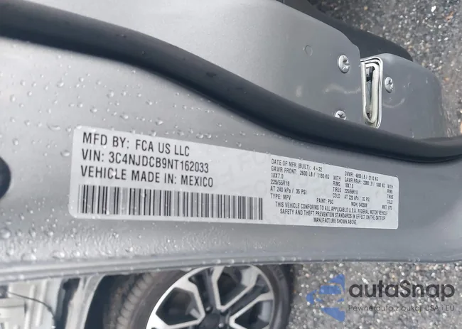 3C4NJDCB9NT162033: 43794648