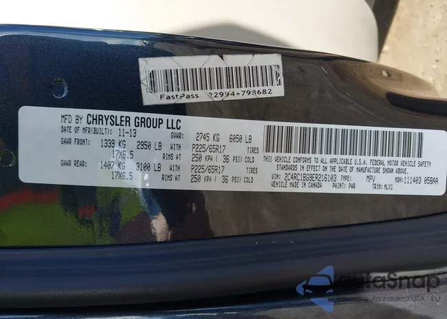 2C4RC1BG9ER216103: 43794865