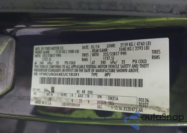 1FMCU9GX4EUC18351: 43794927