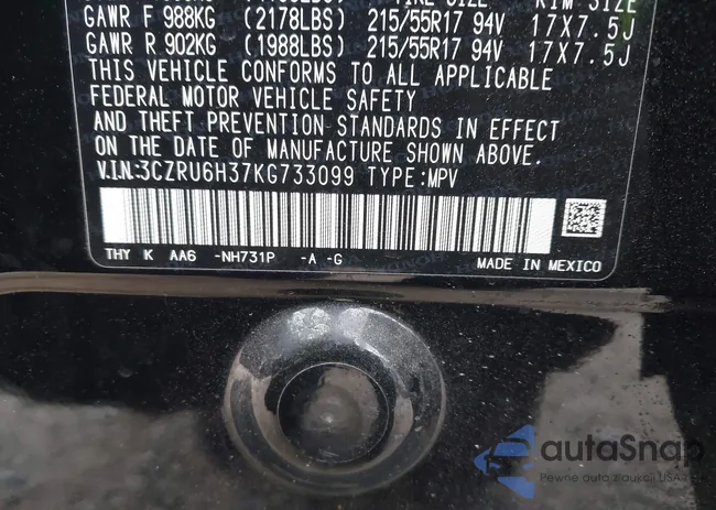 3CZRU6H37KG733099: 43796317