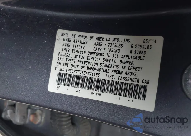 1HGCR2F75EA228565: 43796334