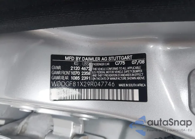 WDDGF81X29R047746: 43796542