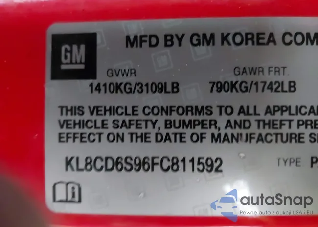 KL8CD6S96FC811592: 43795615