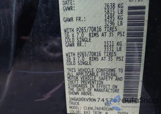 1N6AD0EV9DN745767: 43795818